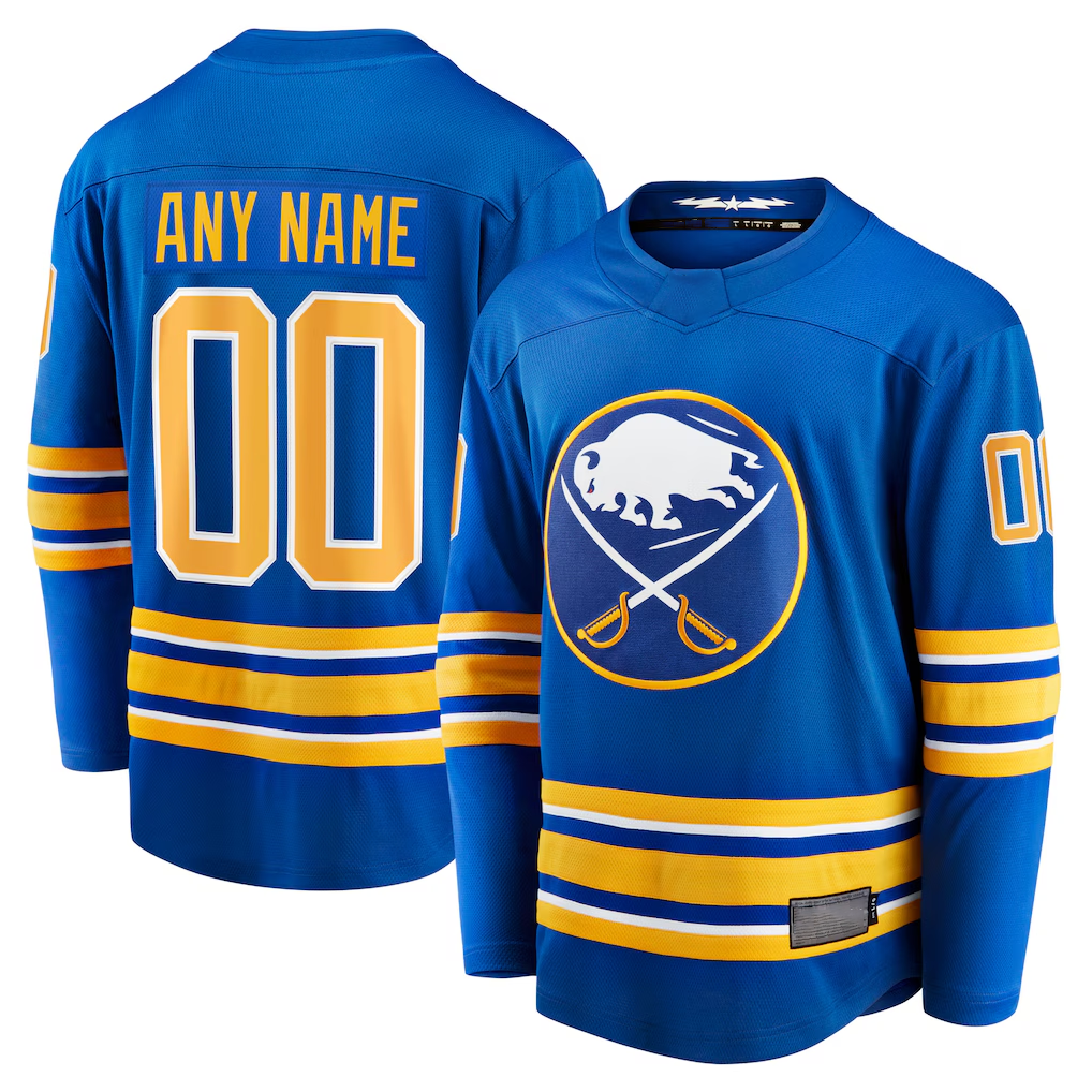 Rebec Custom B.Sabres Royal Home Breakaway Stitched Jerseys
