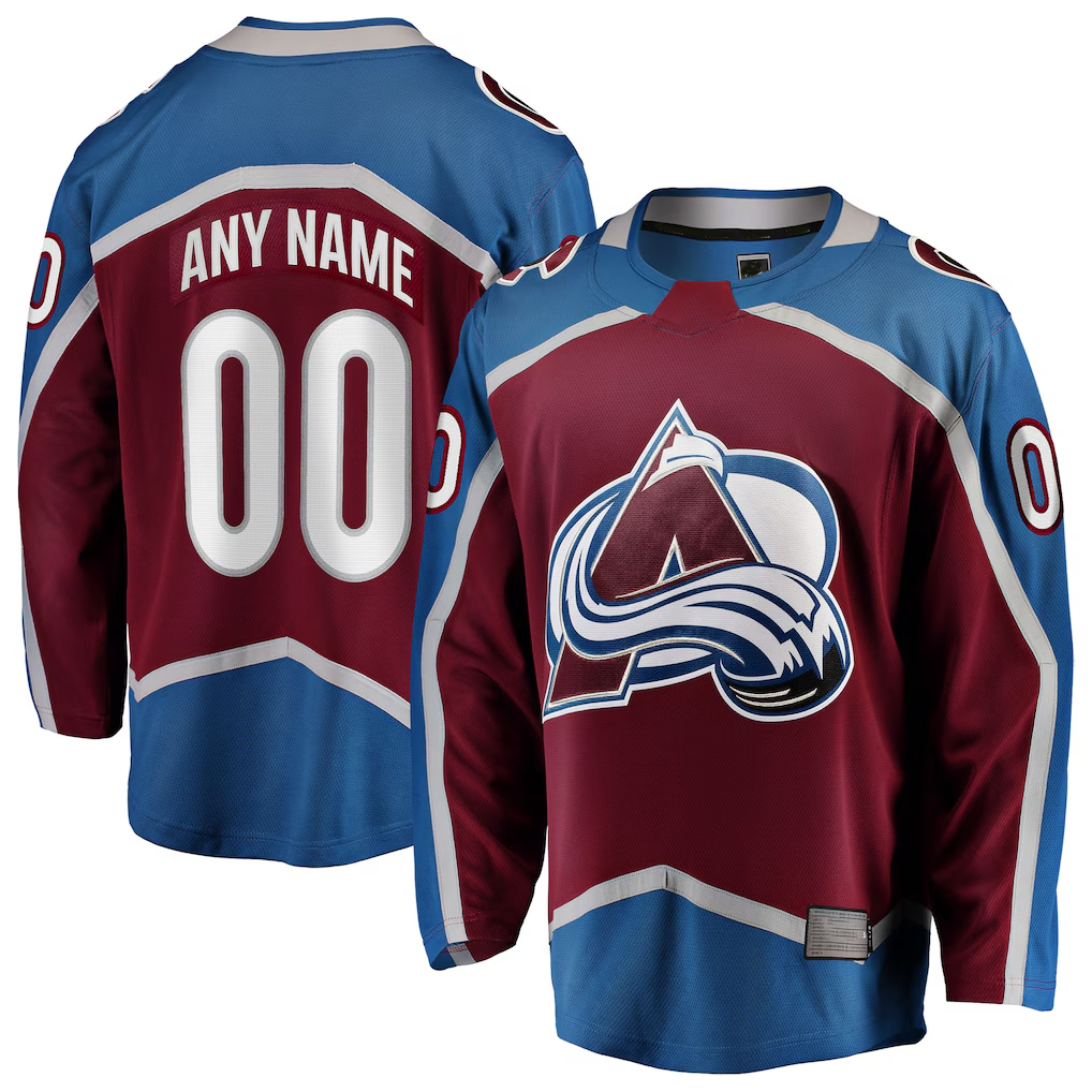 Rebec Custom C.Avalanche Maroon Home Breakaway Jerseys