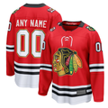 Rebec Custom C.Blackhawks Red Centennial Breakaway Jerseys