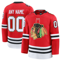 Rebec Custom C.Blackhawks Red Centennial Premium Jerseys