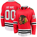Rebec Custom C.Blackhawks Red Home Breakaway Jerseys