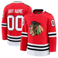 Rebec Custom C.Blackhawks Red Home Premium Jerseys
