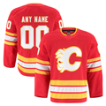 Rebec Custom C.Flames Red Home Authentic Pro Jerseys