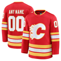 Rebec Custom C.Flames Red Home Premium Jerseys