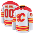 Rebec Custom C.Flames White Away Premium Jerseys