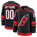 Rebec Custom C.Hurricanes Black Home Premium Stitched Jerseys
