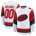 Rebec Custom C.Hurricanes White Away Premium Stitched Jerseys