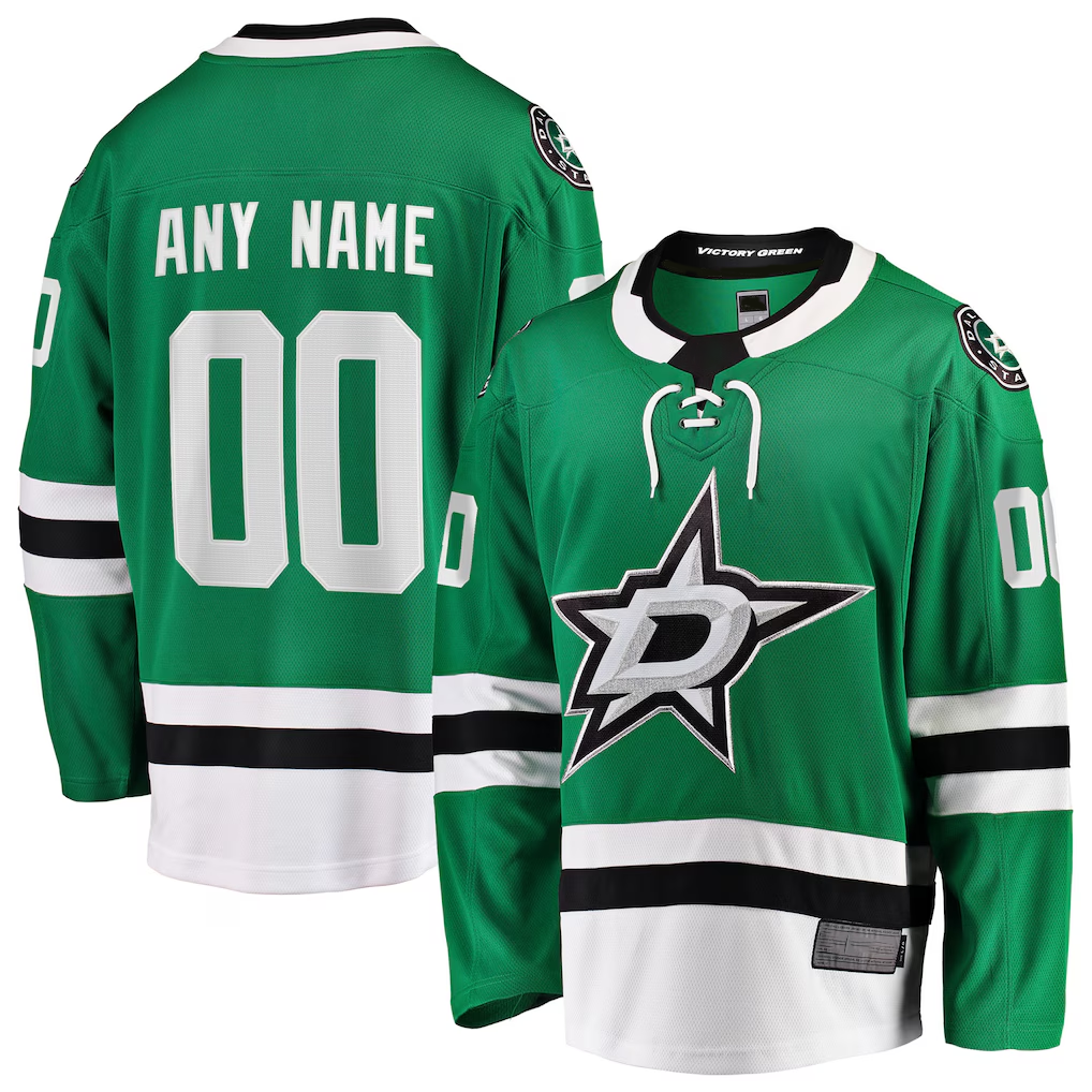 Rebec Custom D.Stars Green Home Breakaway Jerseys