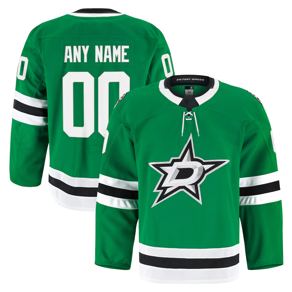 Rebec Custom D.Stars Kelly Green Home Authentic Pro Jerseys