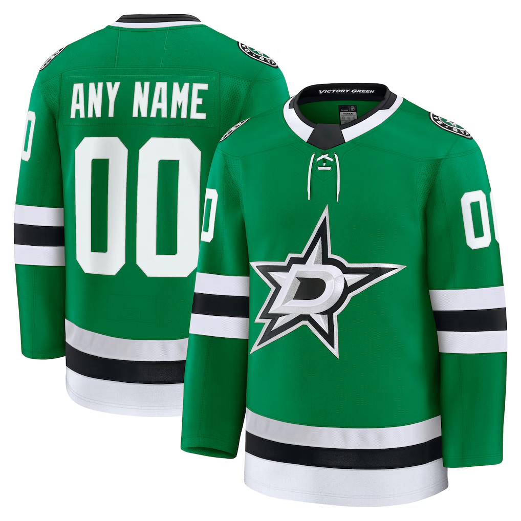 Rebec Custom D.Stars Kelly Green Home Premium Jerseys