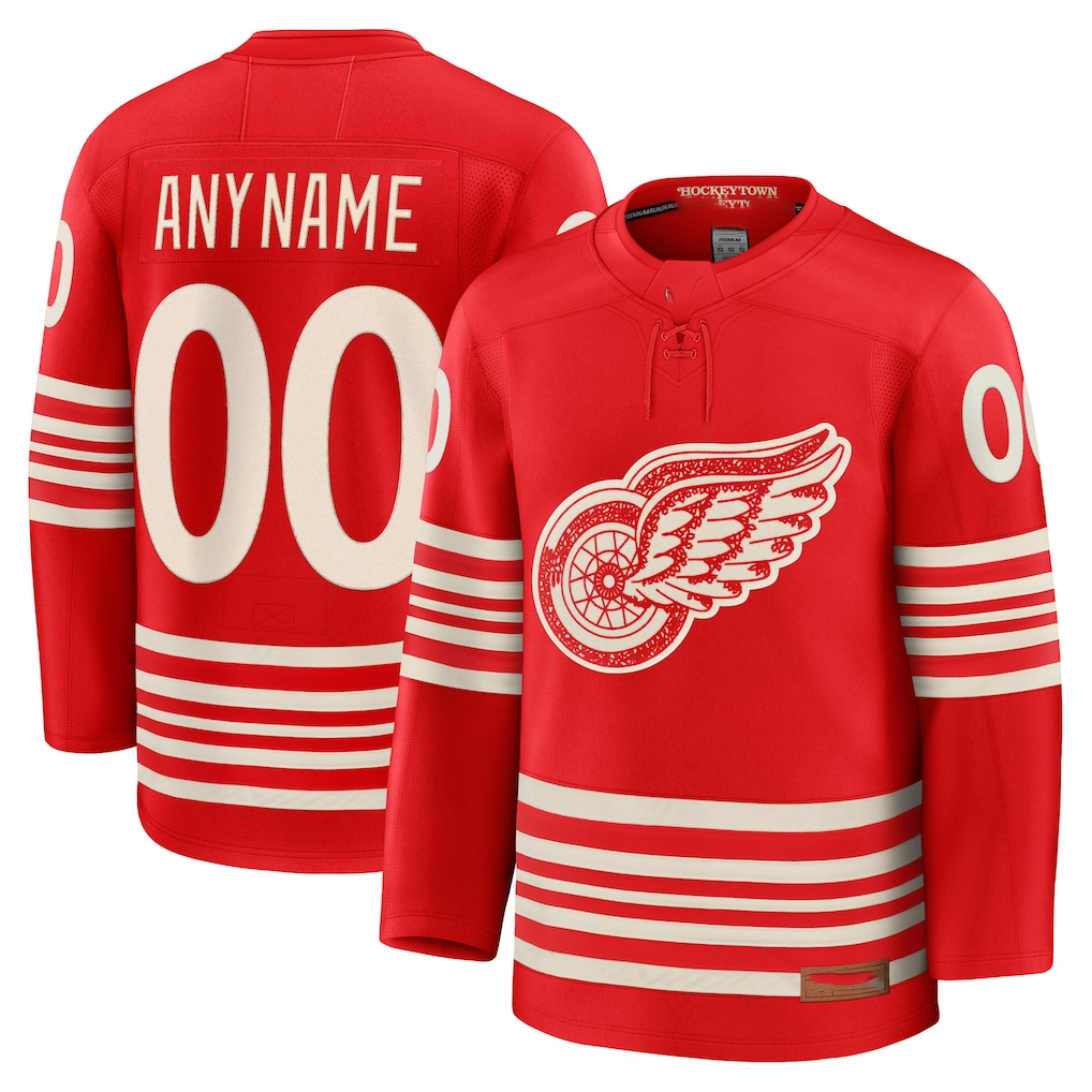 Rebec Custom DR.Wings Red Centennial Premium Jerseys