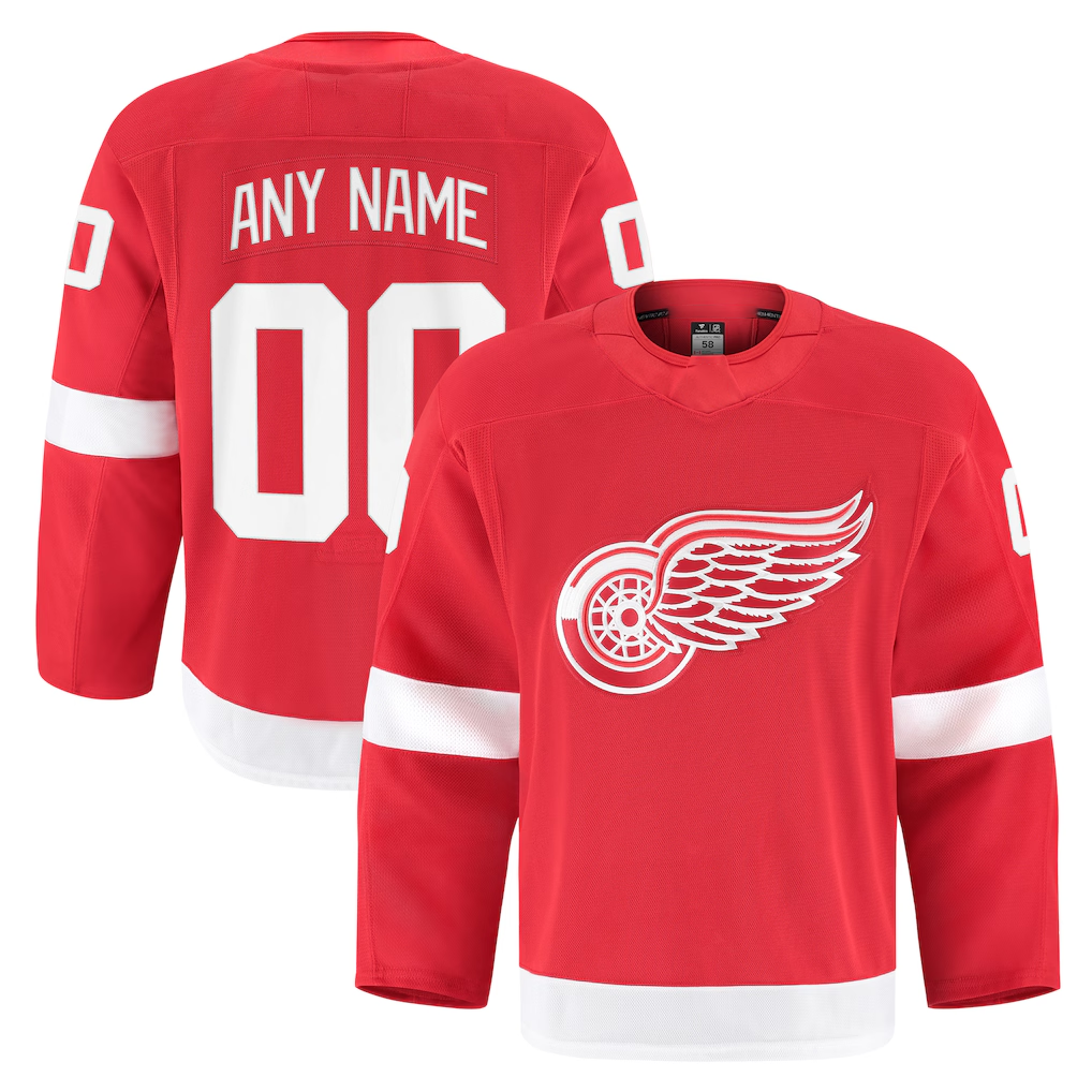 Rebec Custom DR.Wings Red Home Authentic Pro Jerseys