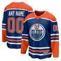 Rebec Custom E.Oilers Royal Home Breakaway Jerseys