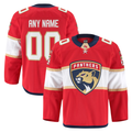 Rebec Custom F.Panthers Red Home Authentic Pro Jerseys