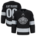 Rebec Custom LA.Kings Black Alternate Authentic Pro Jerseys