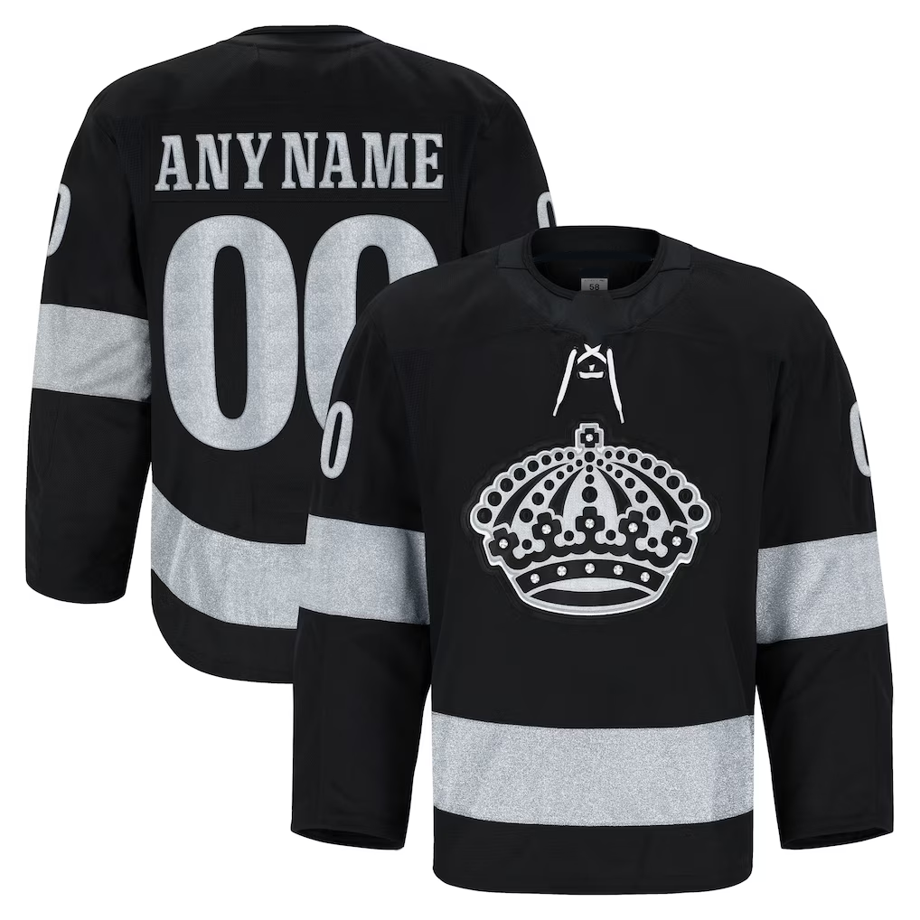 Rebec Custom LA.Kings Black Alternate Authentic Pro Jerseys