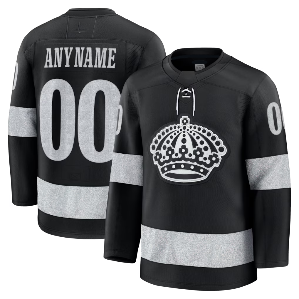 Rebec Custom LA.Kings Black Alternate Premium Jerseys