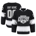 Rebec Custom LA.Kings Black Home Authentic Pro Jerseys