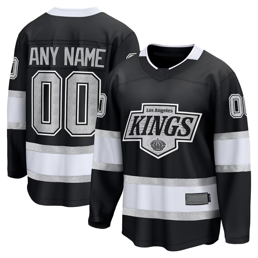 Rebec Custom LA.Kings Black Home Breakaway Jerseys