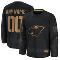 Rebec Custom M.Wild Black 2024 Military Appreciation Practice Jerseys
