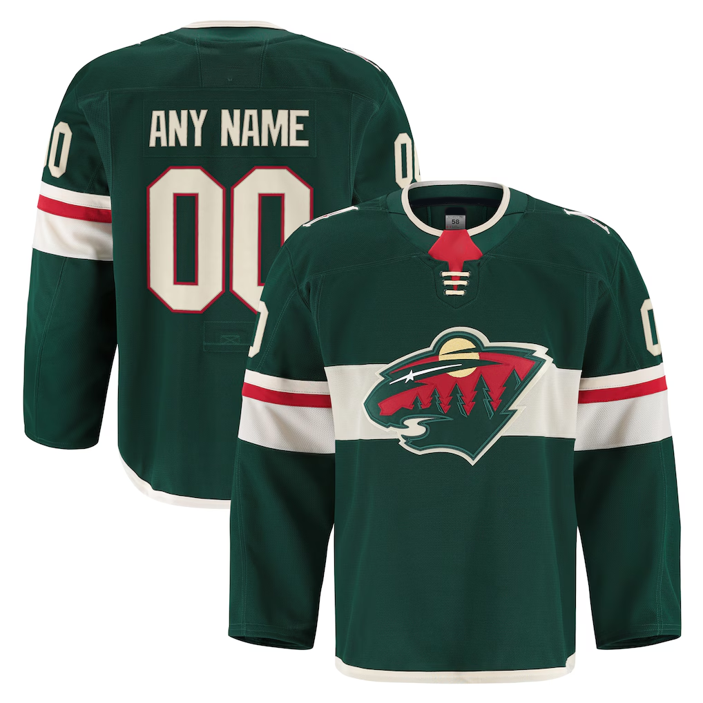 Rebec Custom M.Wild Green Home Authentic Pro Jerseys
