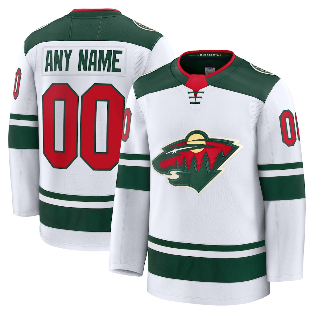Rebec Custom M.Wild White Away Premium Jerseys