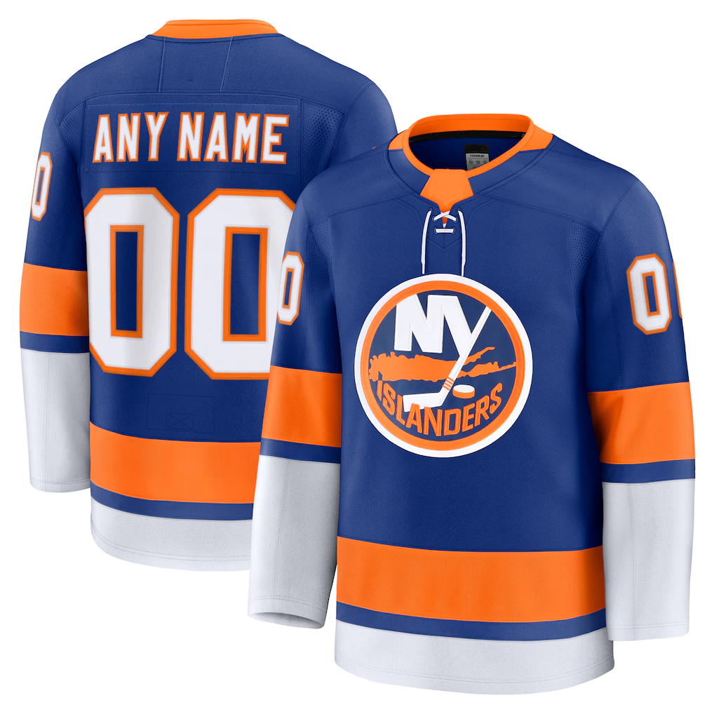 Rebec Custom NY.Islanders Royal Home Premium Jerseys