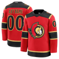 Rebec Custom O.Senators Red Alternate Premium Jerseys