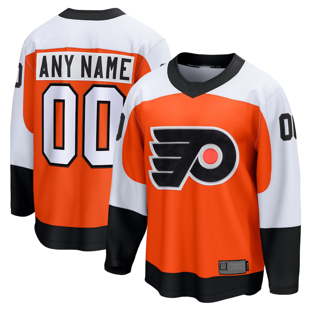 Rebec Custom P.Flyers Orange Home Breakaway Jerseys