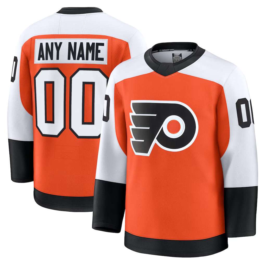 Rebec Custom P.Flyers Orange Home Premium Jerseys