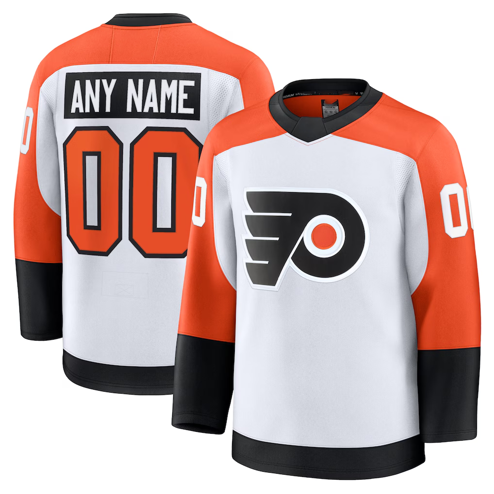 Rebec Custom P.Flyers White Away Premium Jerseys
