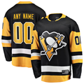 Rebec Custom P.Penguins Black Home Breakaway Jerseys