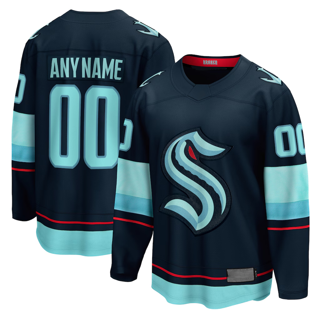 Rebec Custom S.Kraken Deep Sea Blue Home Breakaway Jerseys