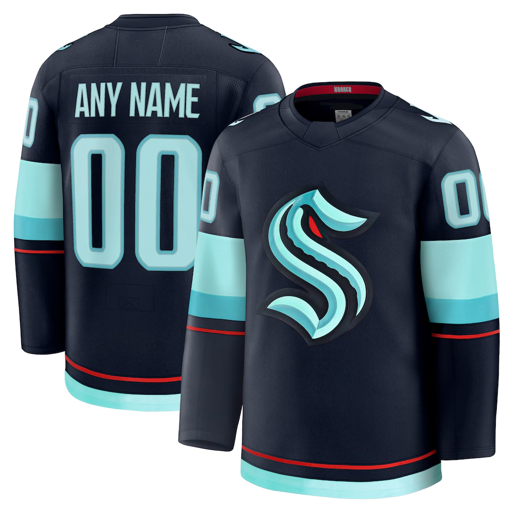 Rebec Custom S.Kraken Deep Sea Blue Home Premium Jerseys