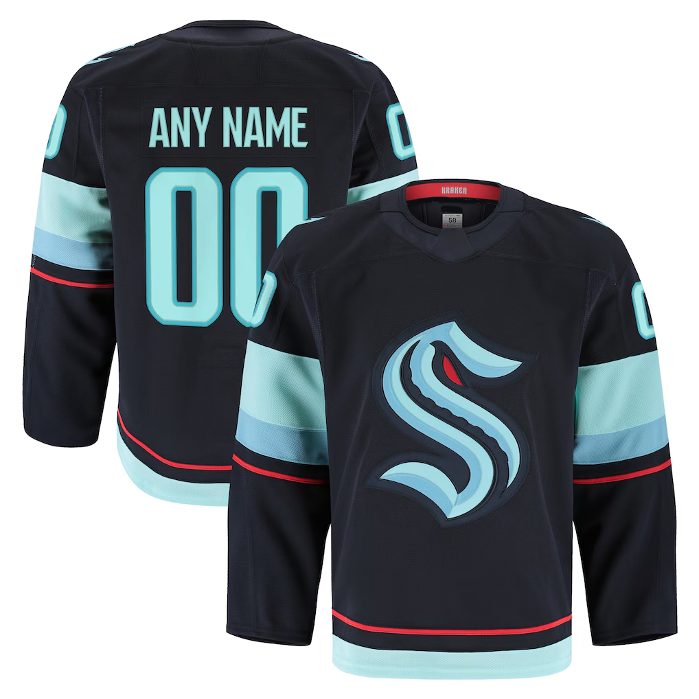 Rebec Custom S.Kraken Deep Sea Blue Home Premium Jerseys