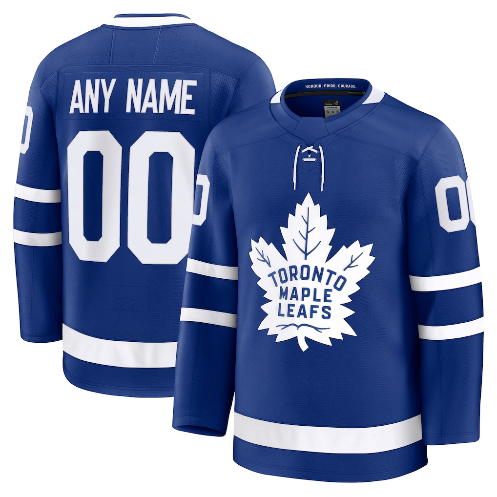Rebec Custom TM.Leafs Blue Home Premium Jerseys
