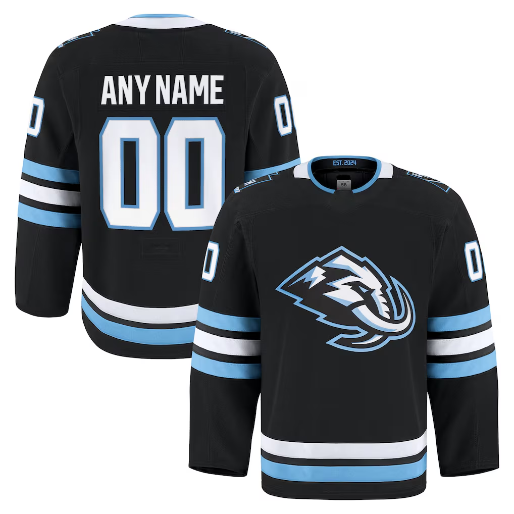 Rebec Custom U.Mammoth Black Home Authentic Pro Jerseys