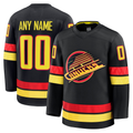Rebec Custom V.Canucks Black Alternate Premium Jerseys
