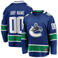 Rebec Custom V.Canucks Blue Home Team Breakaway Jerseys