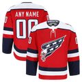 Rebec Custom W.Capitals Red Alternate Authentic Pro Jerseys