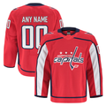 Rebec Custom W.Capitals Red Home Authentic Pro Jerseys