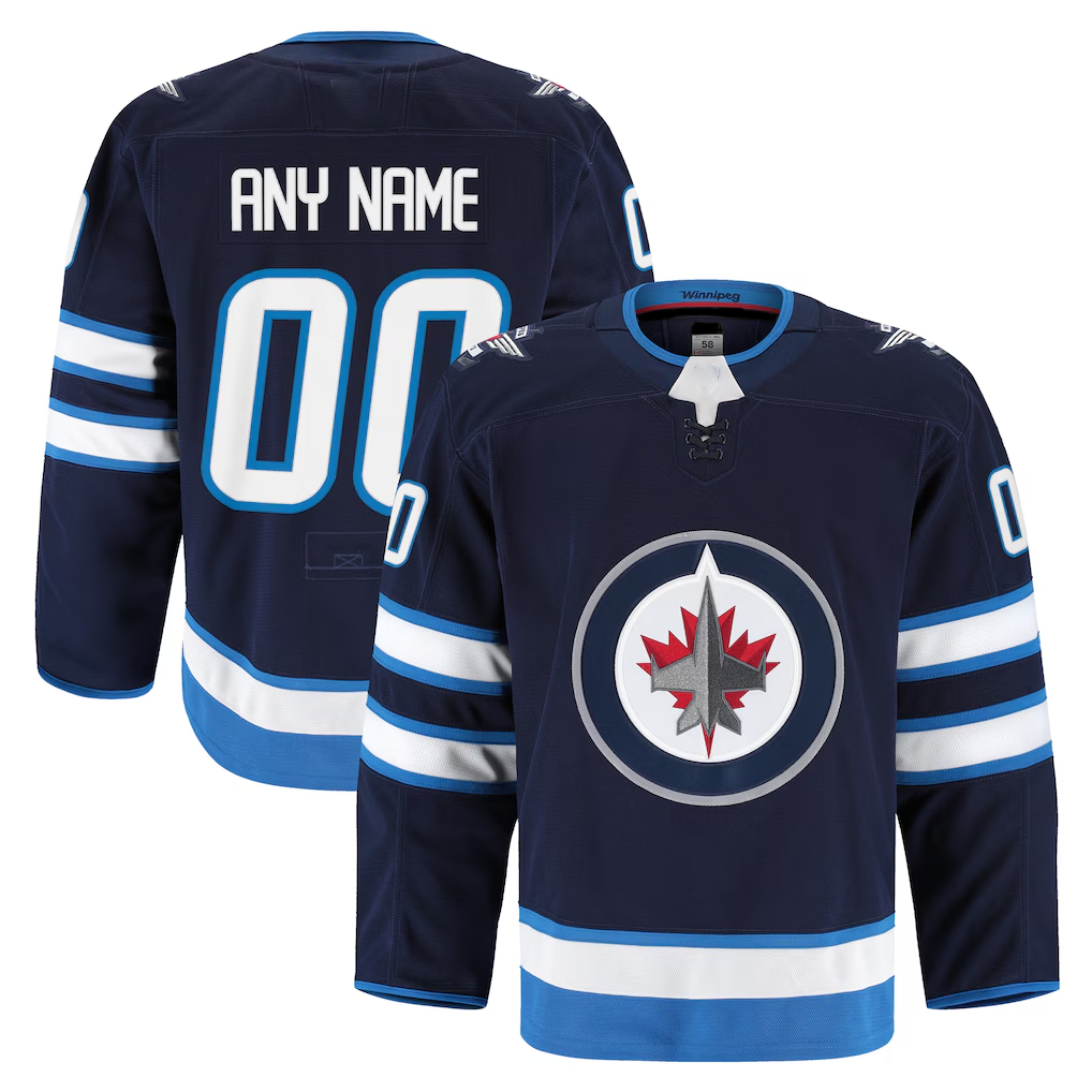Rebec Custom W.Jets Navy Home Authentic Pro Jerseys