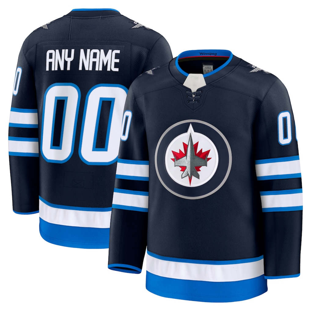 Rebec Custom W.Jets Navy Home Premium Jerseys