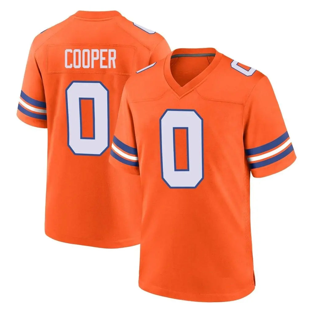 Rebec D.Broncos #0 Jonathon Cooper Player Orange Alternate Collection Throwback Game Stitched Jerseys