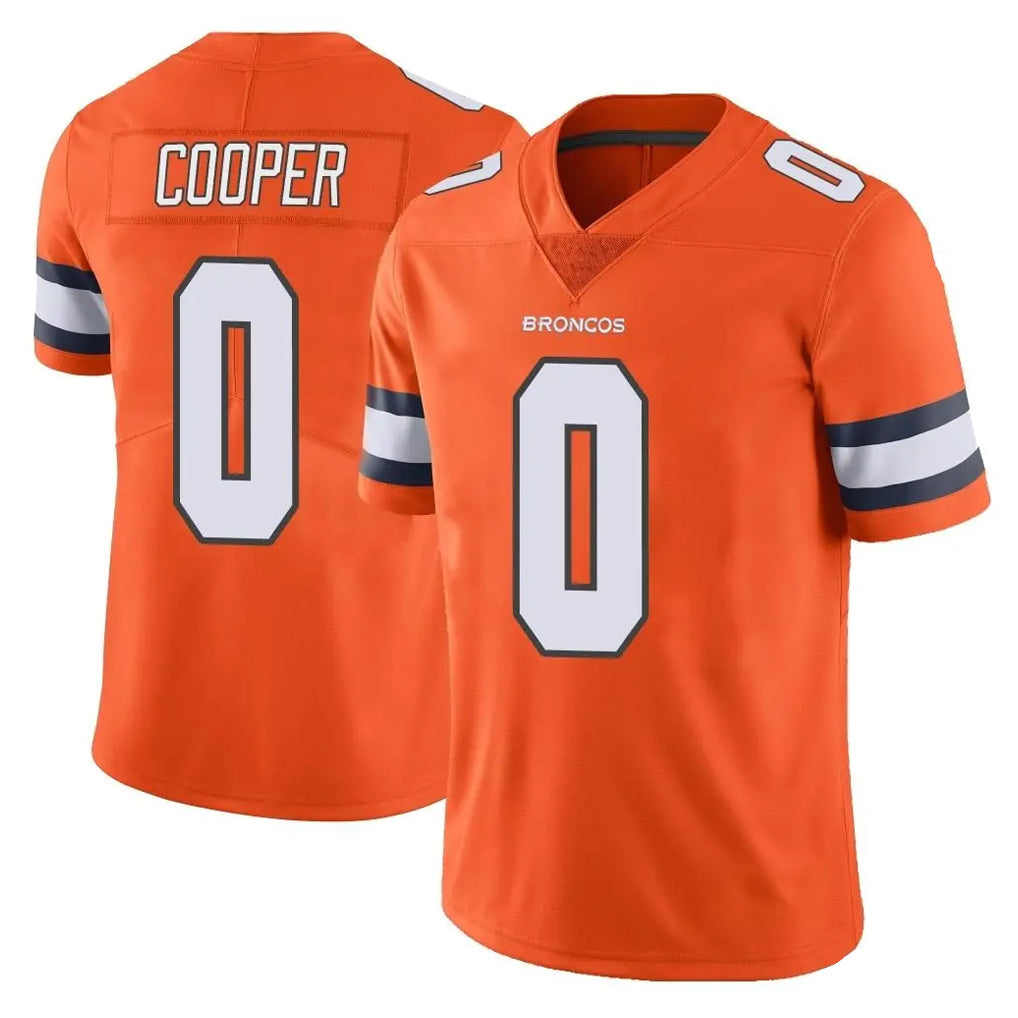 Rebec D.Broncos #0 Jonathon Cooper Player Orange Vapor Untouchable Limited Home Game Stitched Jerseys