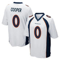 Rebec D.Broncos #0 Jonathon Cooper Player White Game Stitched Jerseys