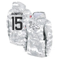 Rebec D.Broncos #15 Nik Bonitto Player Arctic Camo Salute to Service Hoodies Limited Game Stitched Jerseys