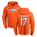 Rebec D.Broncos #17 Jaylen Waddle Player Orange Pullover Hoodie Limited Stitched Jerseys