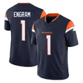 Rebec D.Broncos #1 Evan Engram Player Navy Limited Vapor F.U.S.E. Home Game Stitched Jerseys