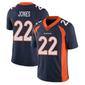 Rebec D.Broncos #22 Brandon Jones Player Navy Vapor Untouchable Limited Game Stitched Jerseys